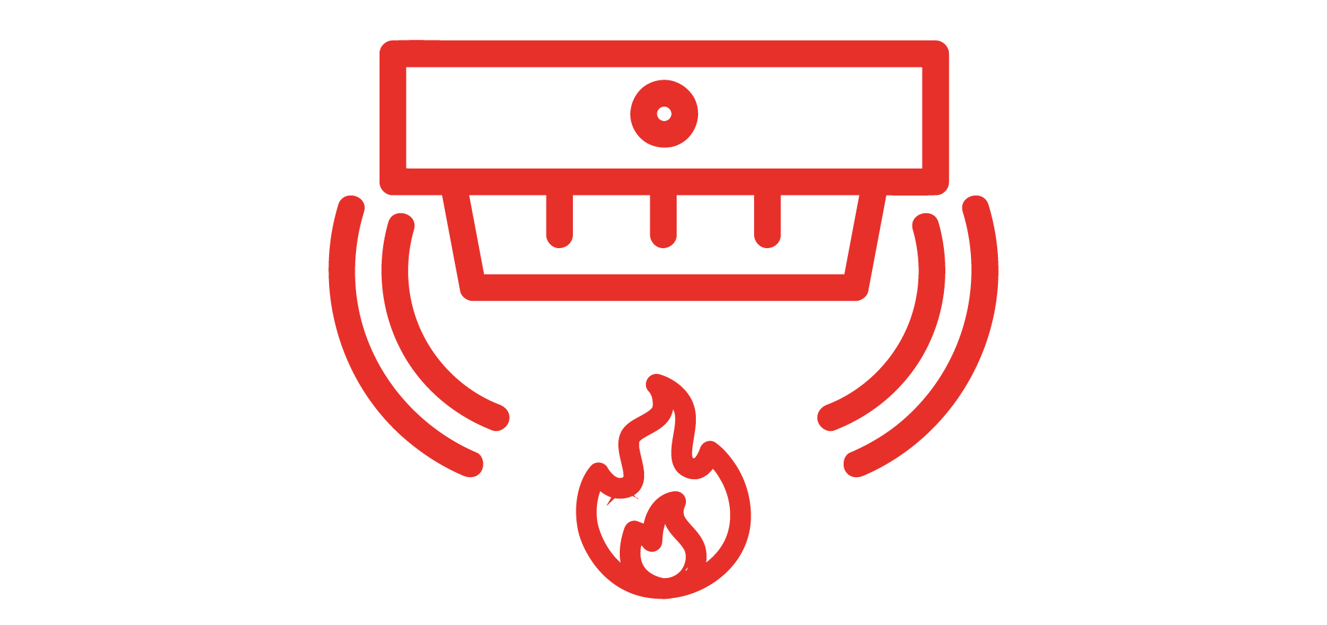 Icon showing a fire alarm